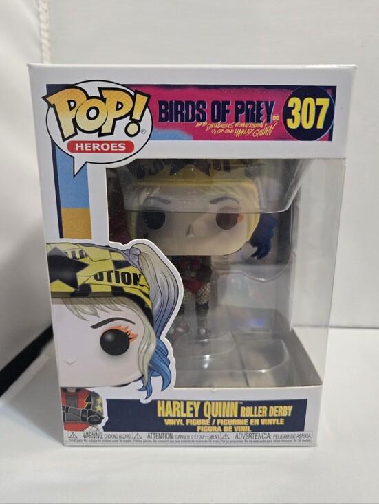 Funko Other - Funko Pop!  Birds of Prey #307 Harley Quinn Roller Derby - Blonde & Blue